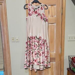 Maggy London Pink Floral High Low Dress